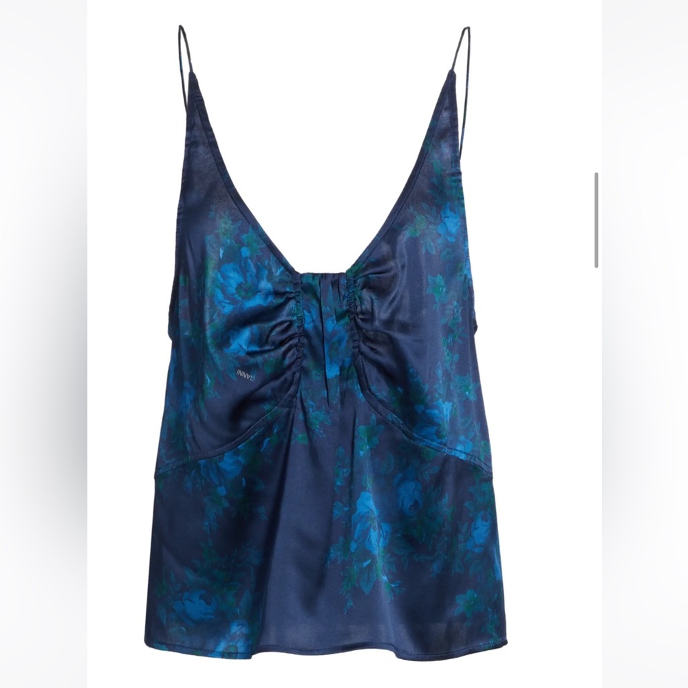 Ganni Silk Floral Camisole